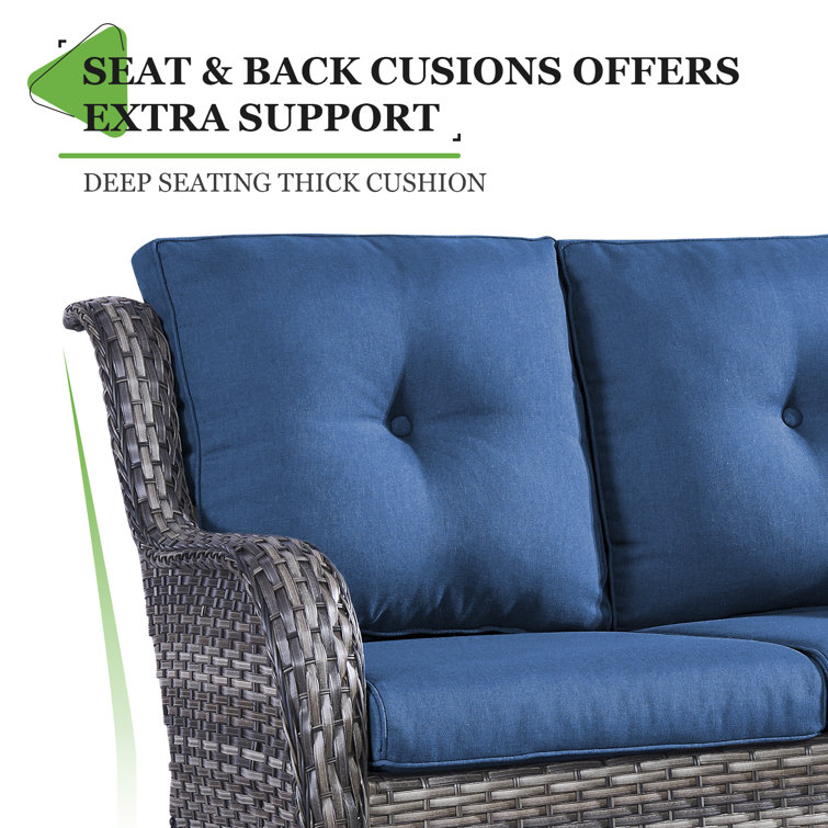 Patio loveseat outlet and chair cushions